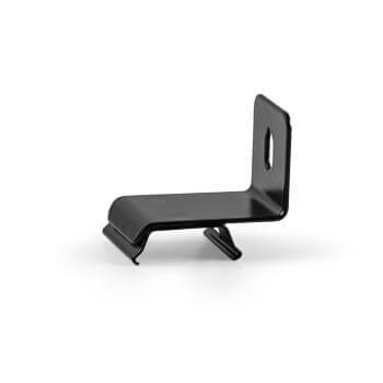 Vielseitige Edelstahlclips– rostfrei, leicht, langlebig – innen wie außen. Verfügbar in Silber, Schwarz, Weiß.